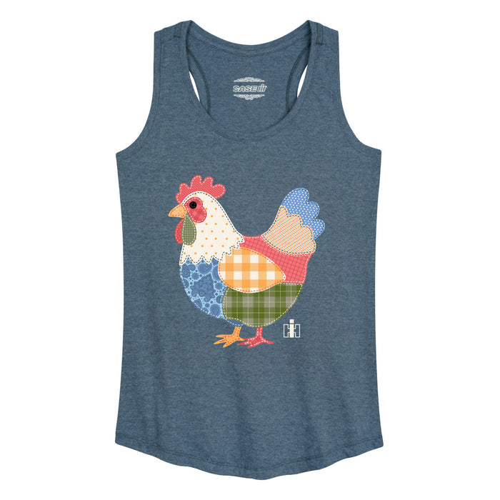 Case IH - Patchwork Chicken - Women's Racerback Tank