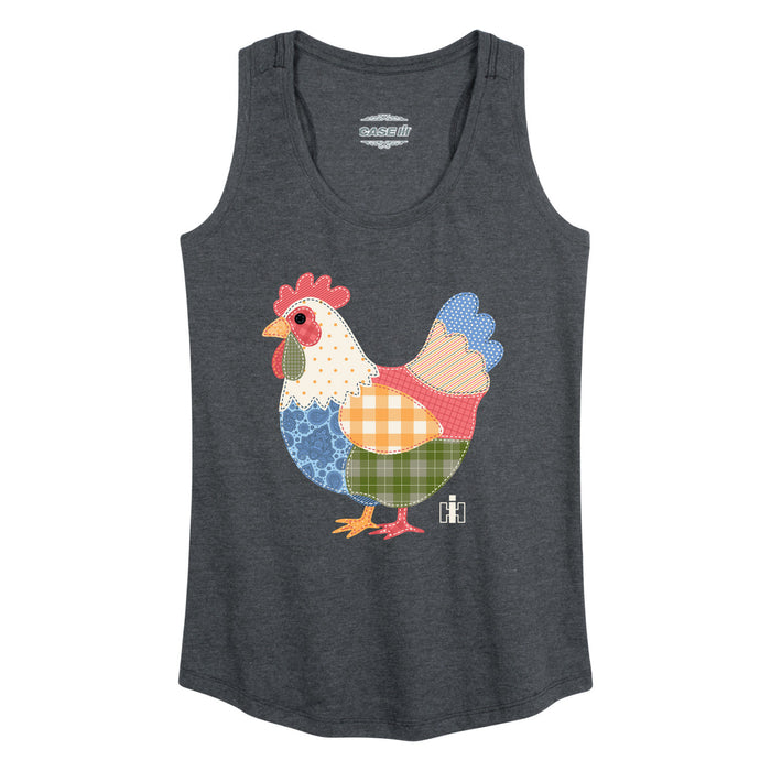 Case IH - Patchwork Chicken - Women's Racerback Tank