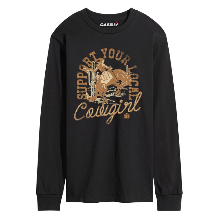 Case IH - Support Your Local Cowgirl Vintage Faded - Men's Long Sleeve Tee
