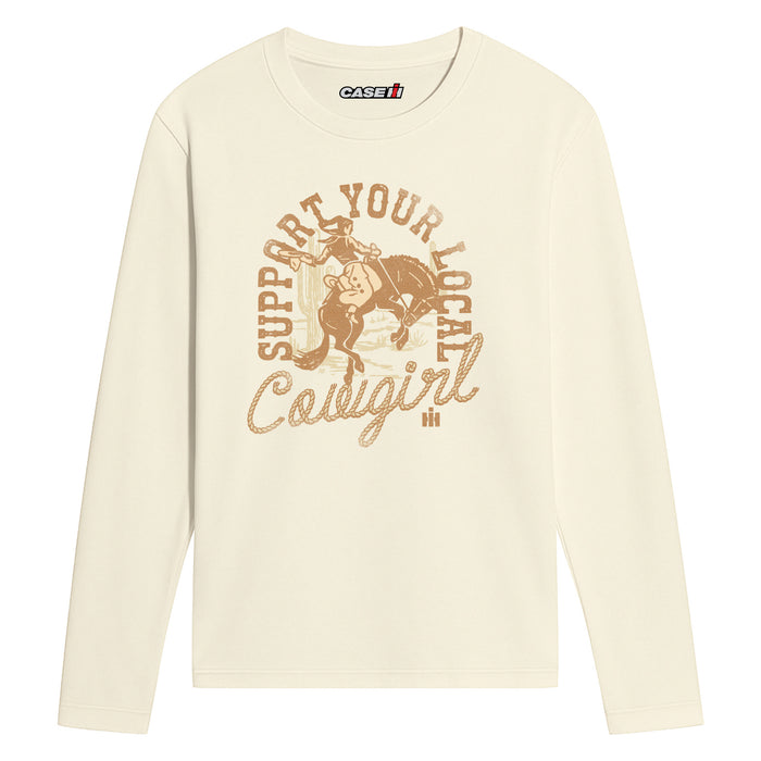 Case IH - Support Your Local Cowgirl Vintage Faded - Men's Long Sleeve Tee