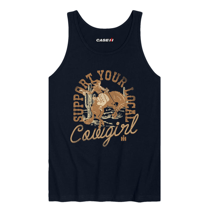Case IH - SUPPORT YOUR LOCAL COWGIRL Vintage Faded - Men's TANK TOP