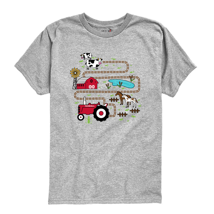 Case IH - Tractor Road Map - Toddler Short Sleeve Tee