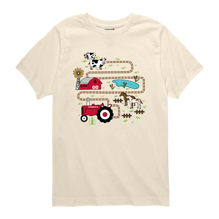 Case IH - Tractor Road Map - Toddler Short Sleeve Tee