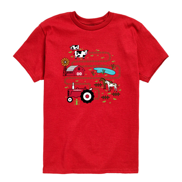 Case IH - Tractor Road Map - Toddler Short Sleeve Tee