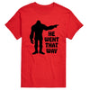 Sasquatch He Went That Way Mens Big and Tall Short Sleeve Tee