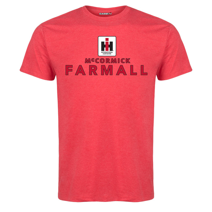 IH SQUARE LOGO MCCORMICK FARMALL STACK Men's Short Sleeve T-Shirt