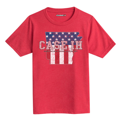 Case Ih Country Patriotic Ar Kids Short Sleeve Tee