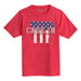 Case Ih Country Patriotic Ar Kids Short Sleeve Tee