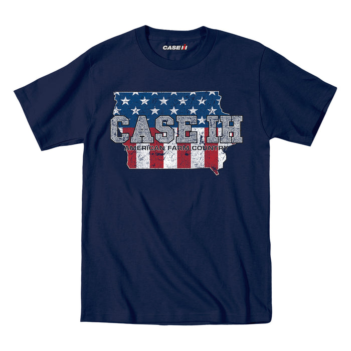 Case IH Country Patriotic IA Men's Short Sleeve T-Shirt