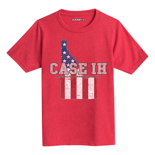 Case Ih Country Patriotic Id Kids Short Sleeve Tee