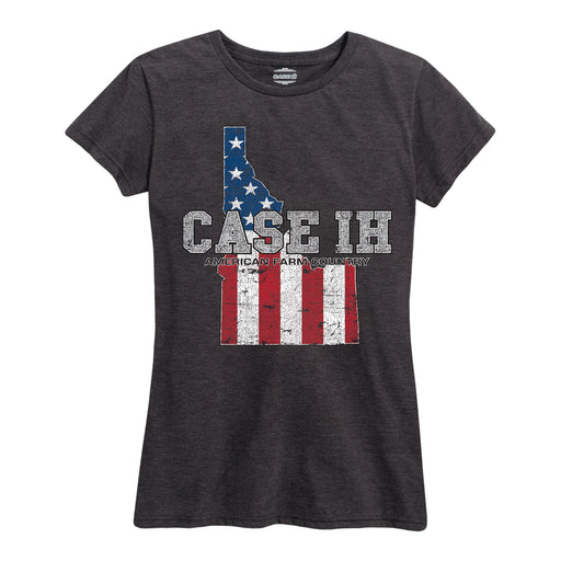 Case Ih Country Patriotic Id Ladies Short Sleeve Classic Fit Tee