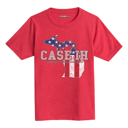 Case Ih Country Patriotic Mi Kids Short Sleeve Tee