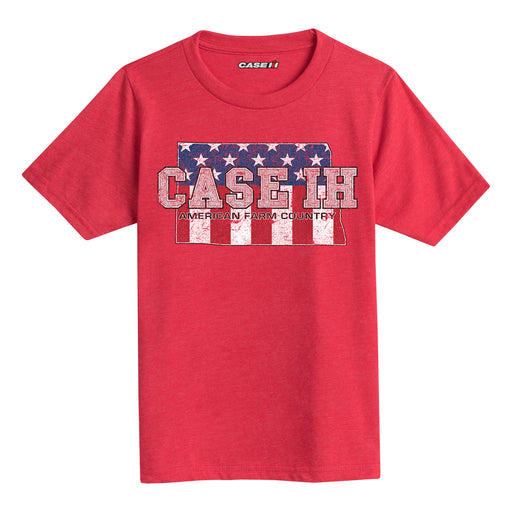 Case Ih Country Patriotic Nd Kids Short Sleeve Tee