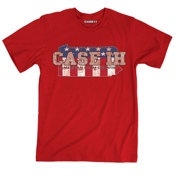 Case IH Country Patriotic PA Men's Short Sleeve T-Shirt