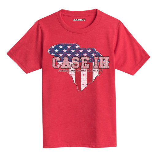 Case Ih Country Patriotic Sc Kids Short Sleeve Tee