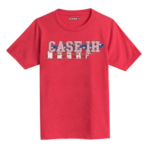 Case Ih Country Patriotic Tn Kids Short Sleeve Tee