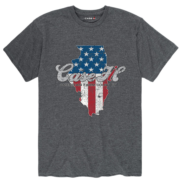 Case IH Country Patriotic Il Mens Short Sleeve Tee