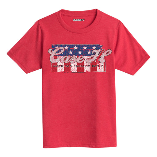 Case Ih Country Patriotic Ks Kids Short Sleeve Tee