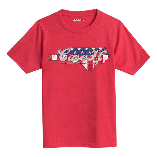 Case Ih Country Patriotic Nc Kids Short Sleeve Tee