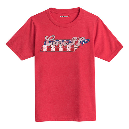 Case Ih Country Patriotic Tn Kids Short Sleeve Tee