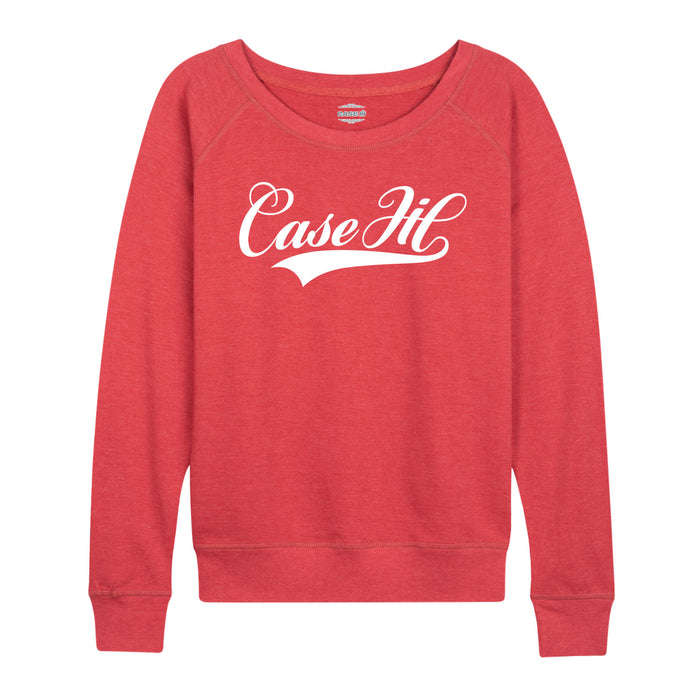 Case IH Script Tail Womens French Terry Pullover