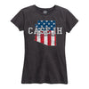 Case Ih Country Patriotic - Az Ladies Short Sleeve Classic Fit Tee