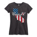 Case Ih Country Patriotic Ca Ladies Short Sleeve Classic Fit Tee