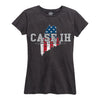 Case Ih Country Patriotic - Me Ladies Short Sleeve Classic Fit Tee