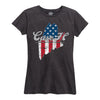 Case Ih Country Patriotic Me Ladies Short Sleeve Classic Fit Tee