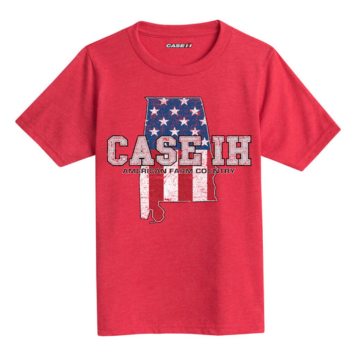 Case Ih Country Patriotic Al Kids Short Sleeve Tee