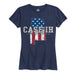 Case Ih Country Patriotic Al Ladies Short Sleeve Classic Fit Tee