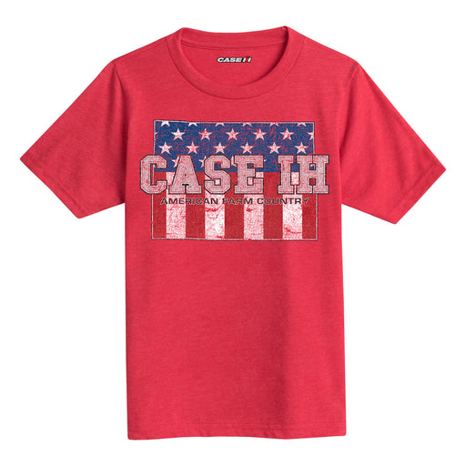 Case Ih Country Patriotic Co Kids Short Sleeve Tee