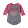 Case IH Heart Gradient Kids Raglan