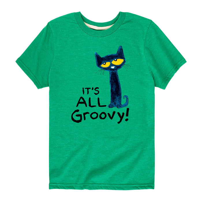 Pete the Cat It's All Groovy Youth Short Sleeve Tee