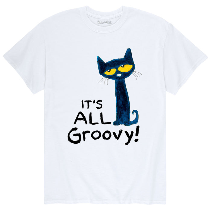Pete the Cat It's All Groovy Men's Short Sleeve T-Shirt
