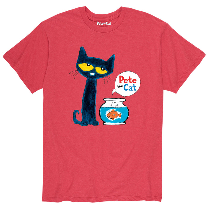 Pete the Cat™ - Pete And Goldfish - Men's Short Sleeve T-Shirt