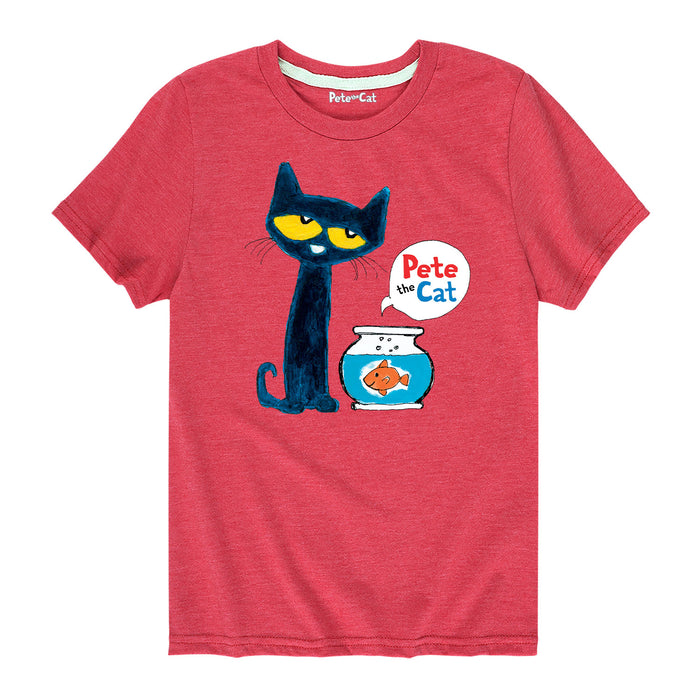 Pete the Cat Pete the Goldfish Youth Short Sleeve Tee