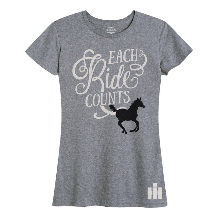 Ih Each Ride Counts Womens Short Sleeve Classic Fit Tee