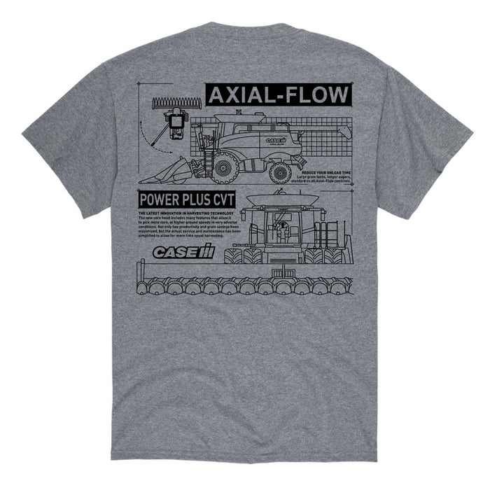 Case IH Axial Flow Diagram Men's Short Sleeve T-Shirt