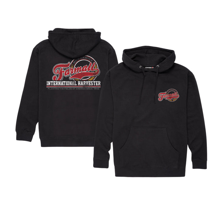 Farmall Vintage Circle Front and Back Fleece Men's Pullover Hoodie