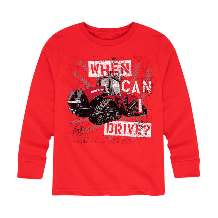 When Can I Drive Youth Boy Long Sleeve Tee