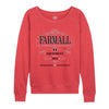 Farmall Equipment Womens French Terry Pullover