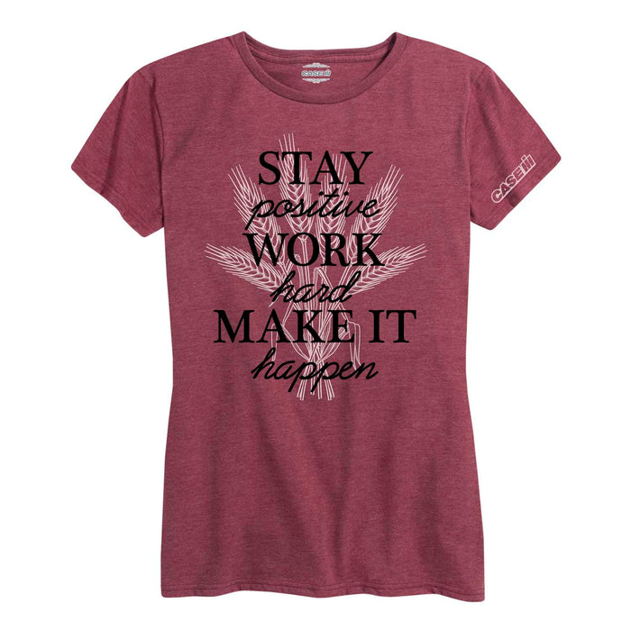 Stay Positive Ladies Short Sleeve Classic Fit Tee