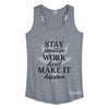 Stay Positive Womens Racerback Tank