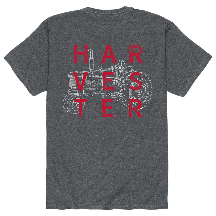 Square Harvester Wline Tractor Mens Short Sleeve Tee