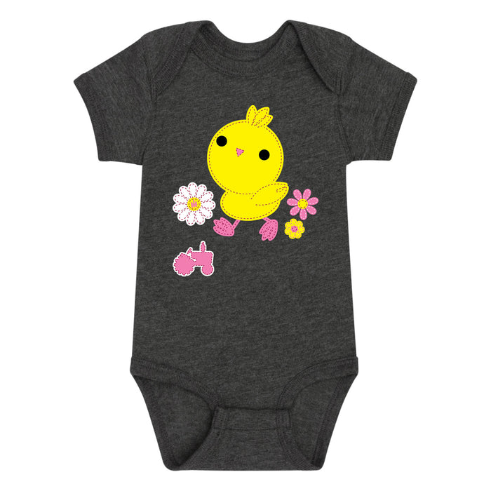 Case IH™ Stitch Chick With Flowers Infant One Piece