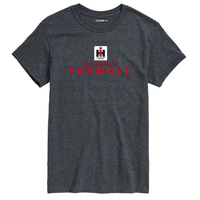 D10004 IH Square Logo Mccormick Farmall Stack Mens Big & Tall T-Shirt
