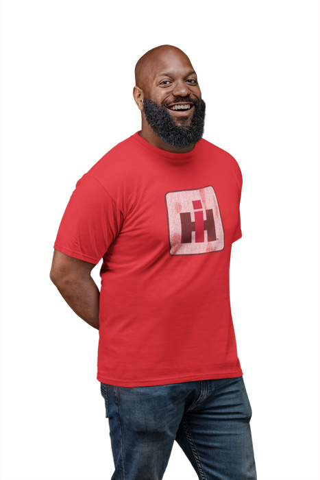 D10511 International Harvester Logo Distressed Mens Big & Tall T-Shirt