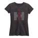 Ih Silver And Red Glitter Dots Ladies Short Sleeve Classic Fit Tee
