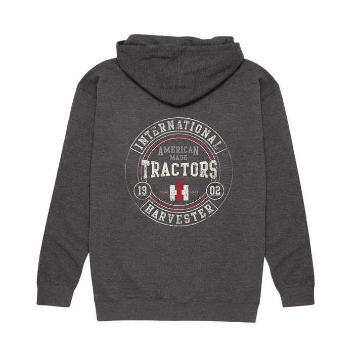 IH American Made Tractors Round Men's Pullover Hoodie